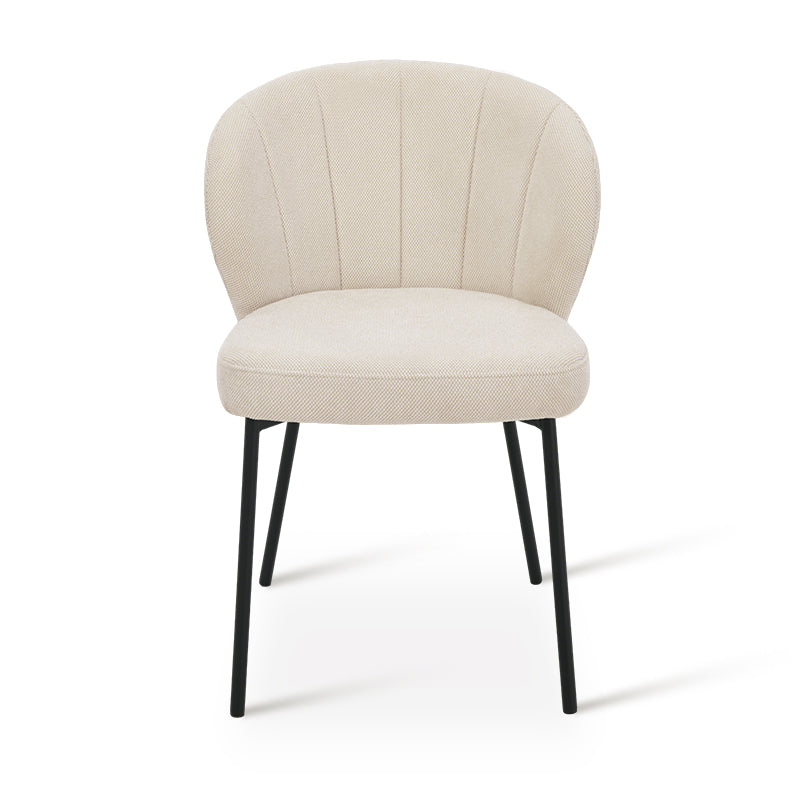 Silla de comedor Seraphina [Juego de 2] [Chenilla][Tejido efecto lino]