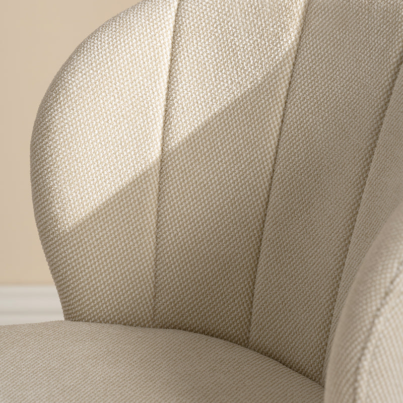 Silla de comedor Seraphina [Juego de 2] [Chenilla][Tejido efecto lino]