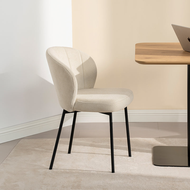 Silla de comedor Seraphina [Juego de 2] [Chenilla][Tejido efecto lino]