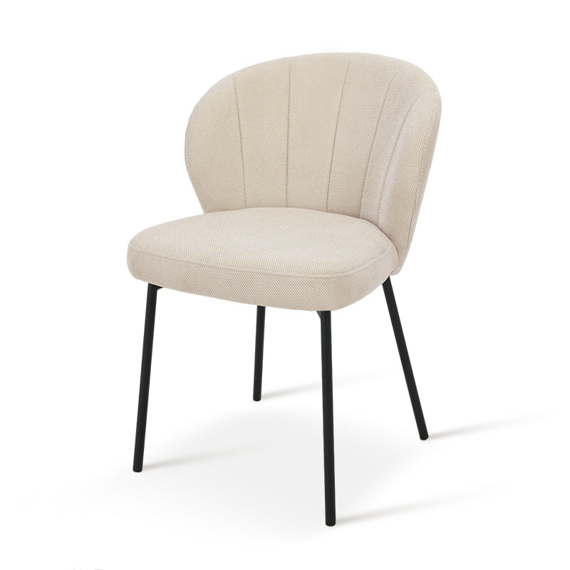 Silla de comedor Seraphina [Juego de 2] [Chenilla][Tejido efecto lino]