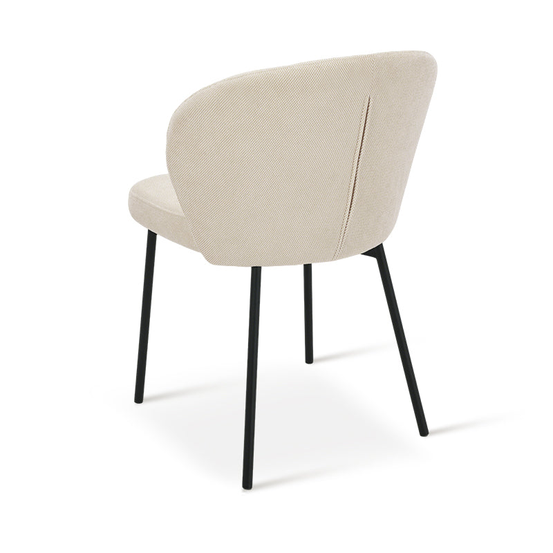 Silla de comedor Seraphina [Juego de 2] [Chenilla][Tejido efecto lino]