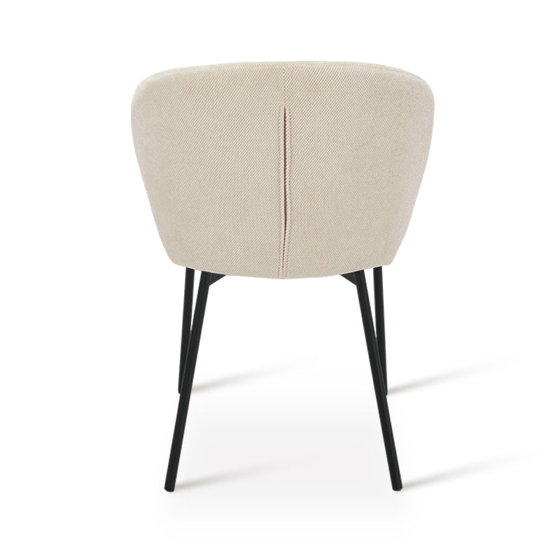 Silla de comedor Seraphina [Juego de 2] [Chenilla][Tejido efecto lino]