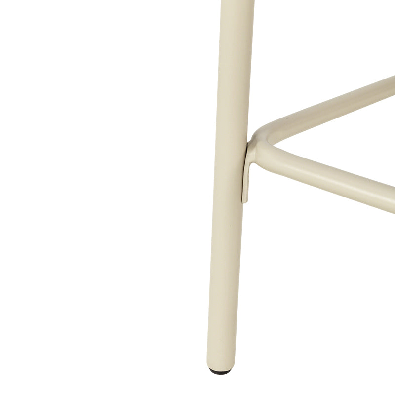Taburete de bar Karin [Juego de 2] [Tejido bouclette y lino] [65 cm]