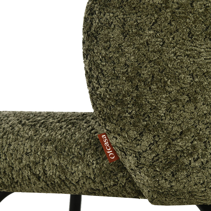 Taburete alto Yasin en bucle 65cm con respaldo [Juego de 2]