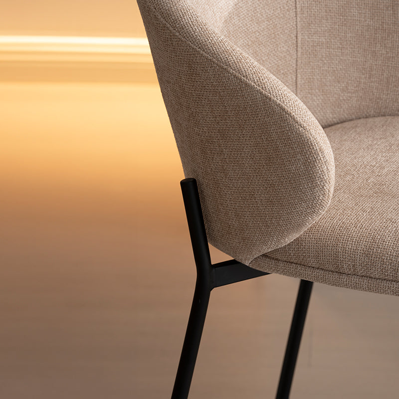 Taburetes de bar Bard [Juego de 1] [Tela de lino] [65 cm]