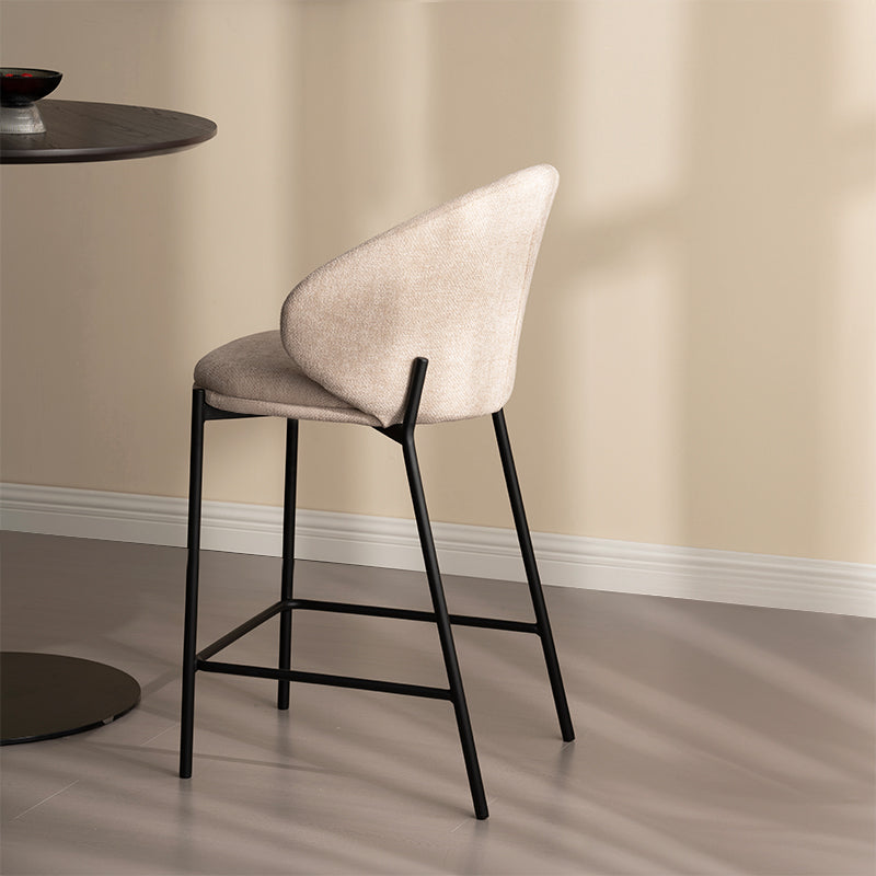 Taburetes de bar Bard [Juego de 1] [Tela de lino] [65 cm]