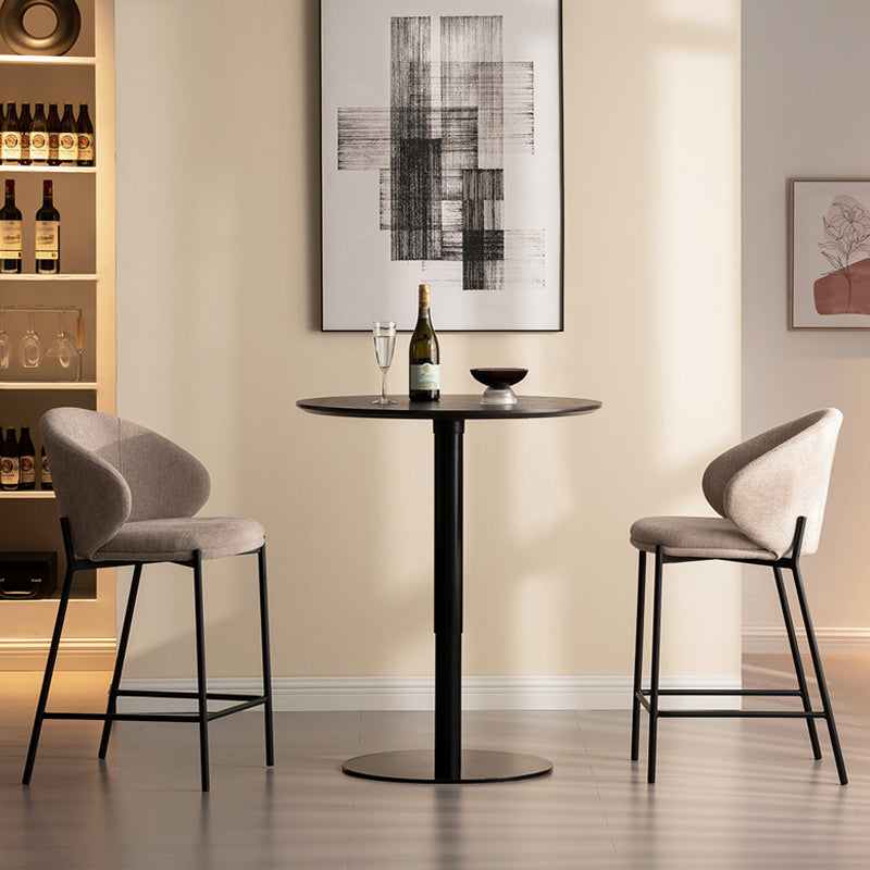 Taburetes de bar Bard [Juego de 1] [Tela de lino] [65 cm]