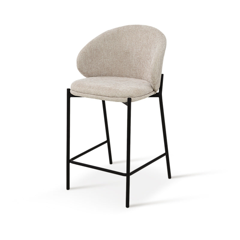 Taburetes de bar Bard [Juego de 1] [Tela de lino] [65 cm]