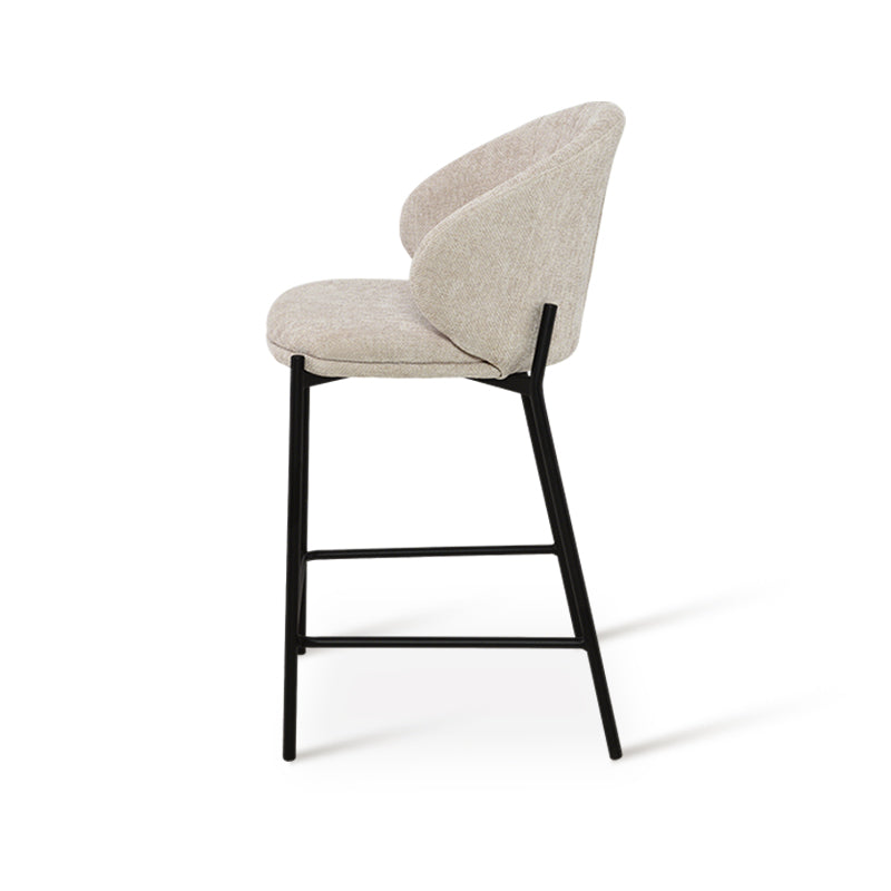 Taburetes de bar Bard [Juego de 1] [Tela de lino] [65 cm]