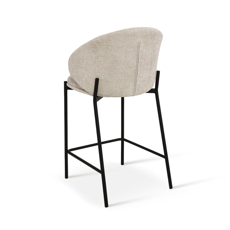 Taburetes de bar Bard [Juego de 1] [Tela de lino] [65 cm]