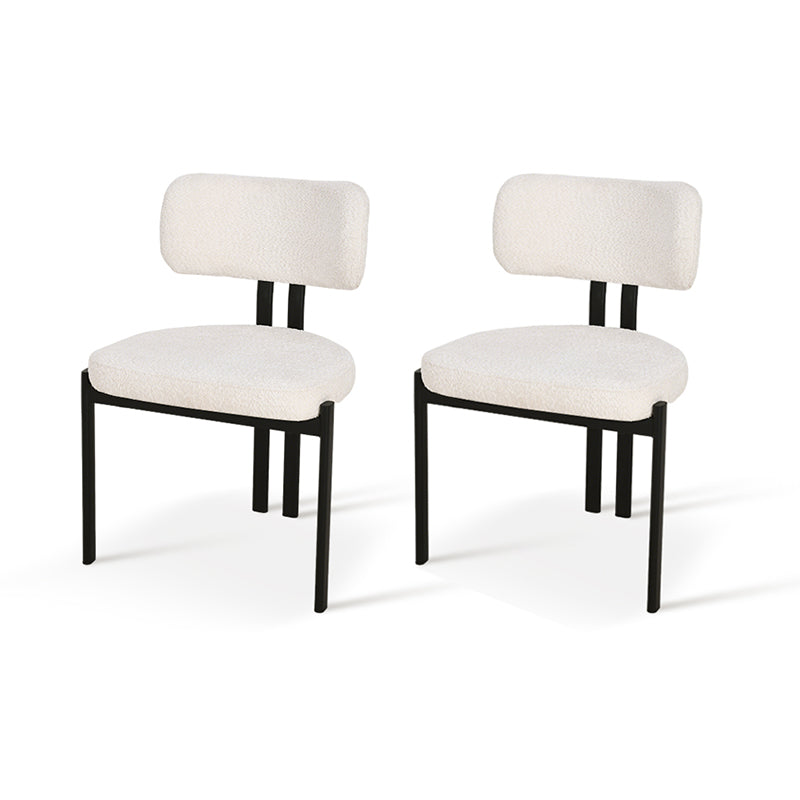 Silla de comedor Mabel [Juego de 2] [Tela de bucle]