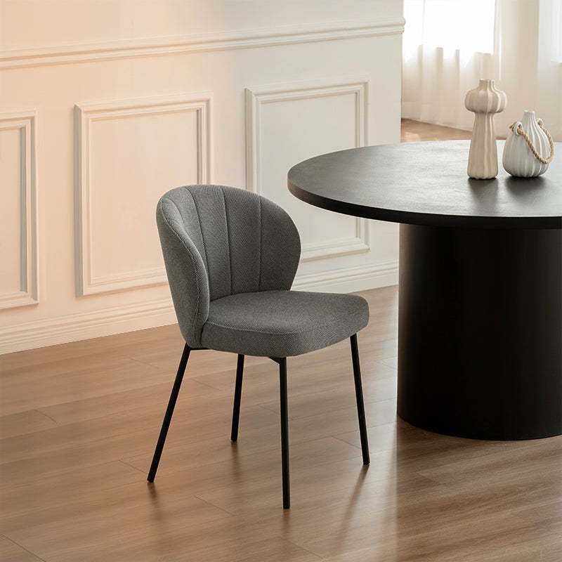Silla de comedor Seraphina [Juego de 2] [Chenilla][Tejido efecto lino]