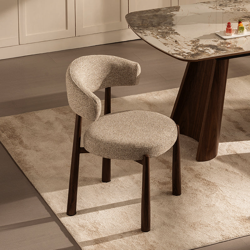 Sillón de comedor Lexine [Juego de 2] [Tela efecto lino]