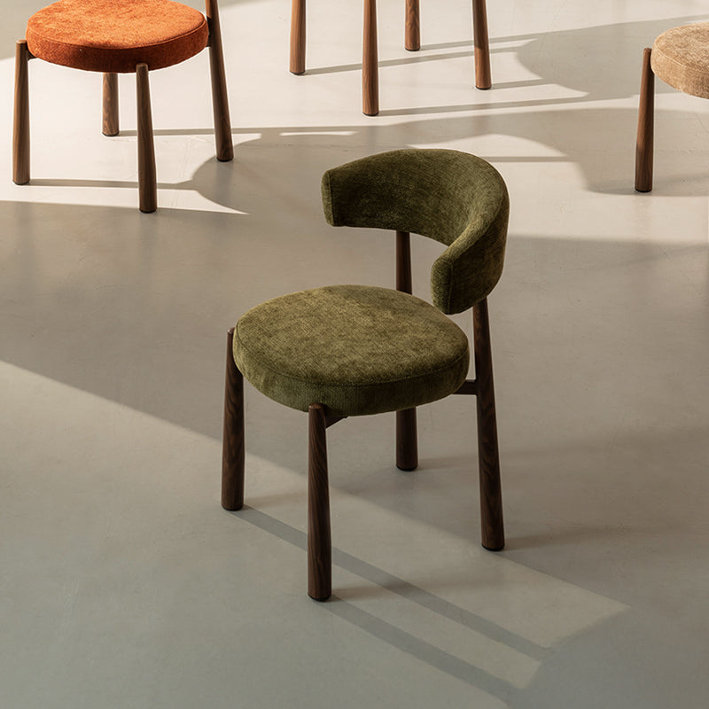 Sillón de comedor Lexine [Juego de 2] [Tela efecto lino]
