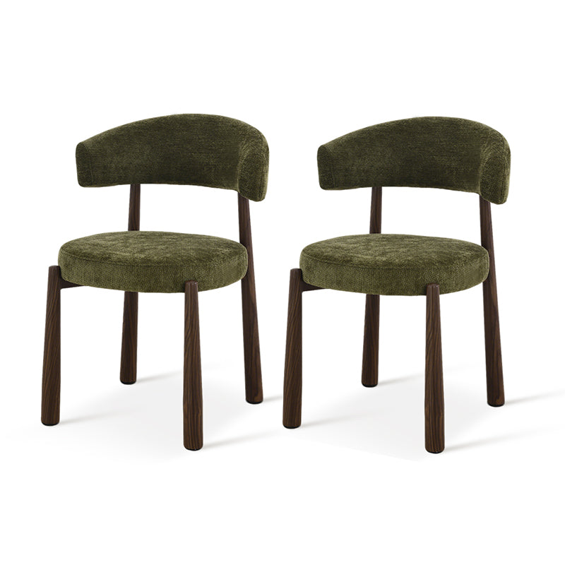 Sillón de comedor Lexine [Juego de 2] [Tela efecto lino]