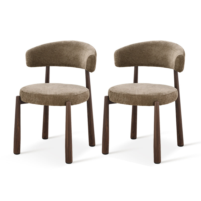 Sillón de comedor Lexine [Juego de 2] [Tela efecto lino]