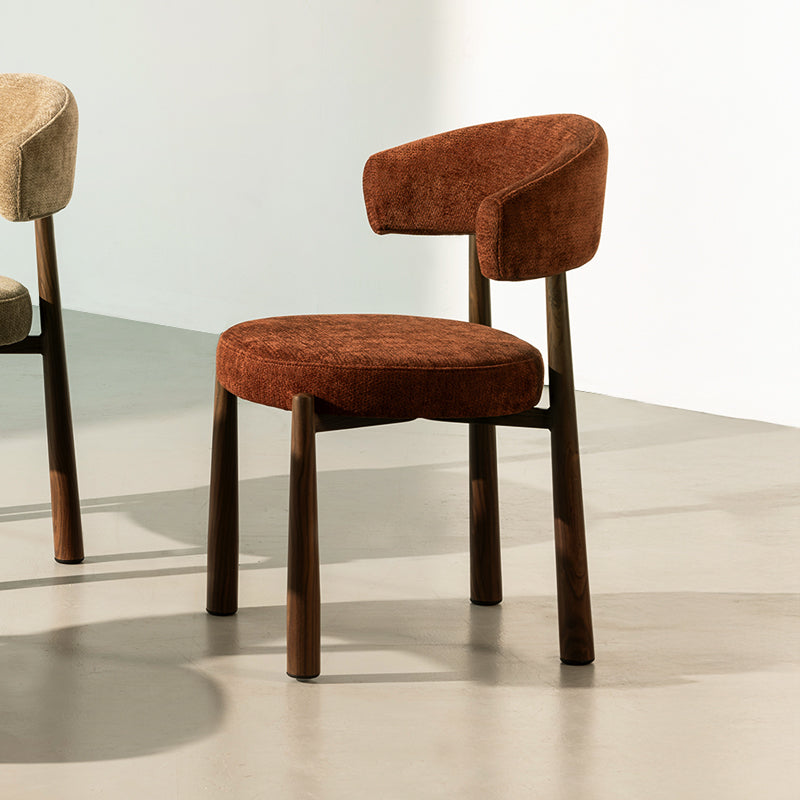 Sillón de comedor Lexine [Juego de 2] [Tela efecto lino]