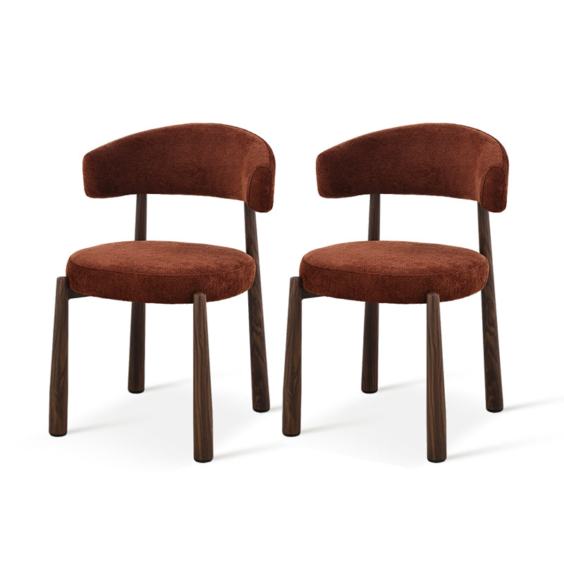 Sillón de comedor Lexine [Juego de 2] [Tela efecto lino]