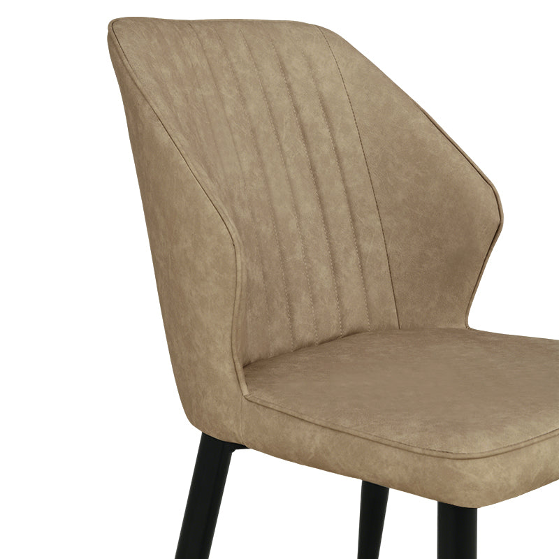 Silla Aleena [Juego de 2] [Piel sintética] [Beige]