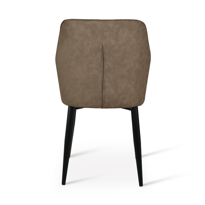 Silla de comedor Aleena [Juego de 2] [Piel sintética] [Beige]