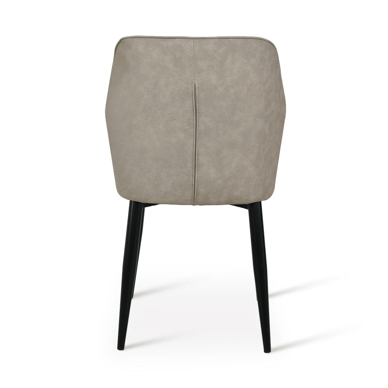 Silla de comedor Aleena [Juego de 2] [Piel sintética] [Beige]