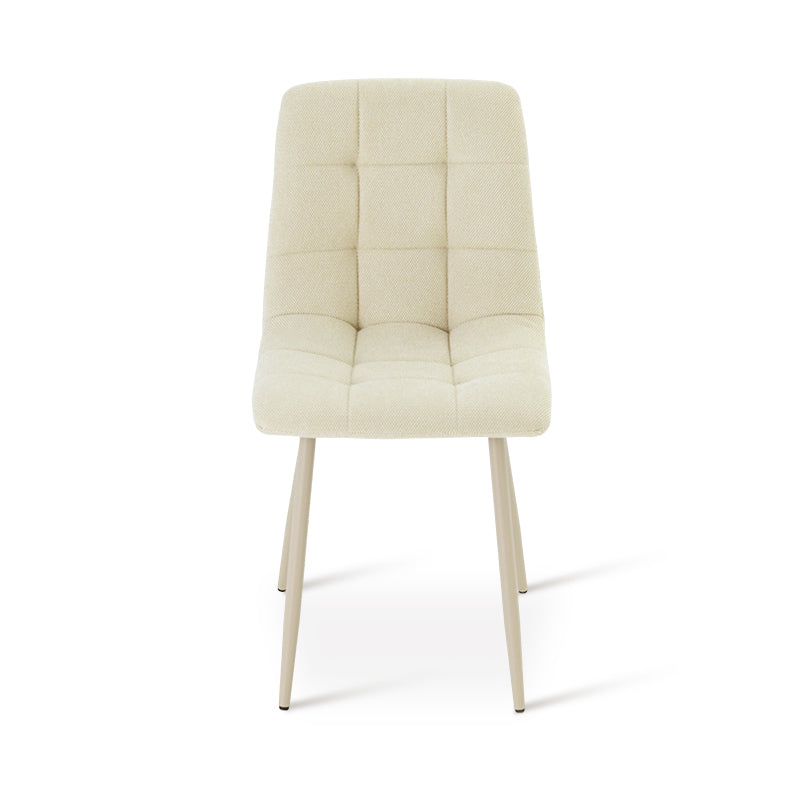 Mesa de Comedor Redonda Tilly y 4 Silla de Comedor Aoife [Conjunto de Comedor]