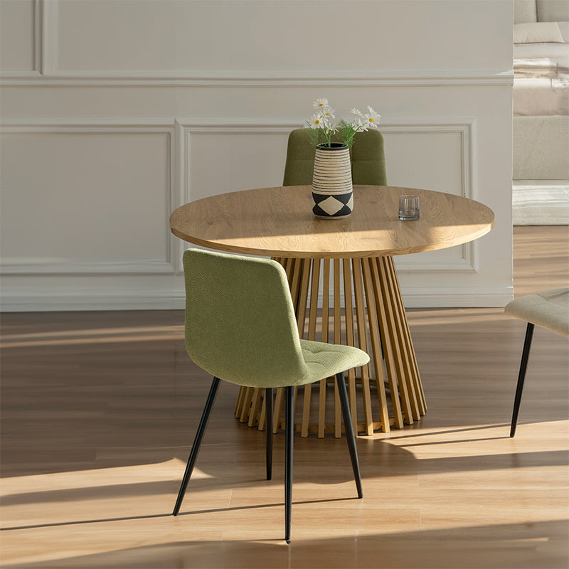 Silla de comedor Aoife [Juego de 2] [Tejido efecto lino]