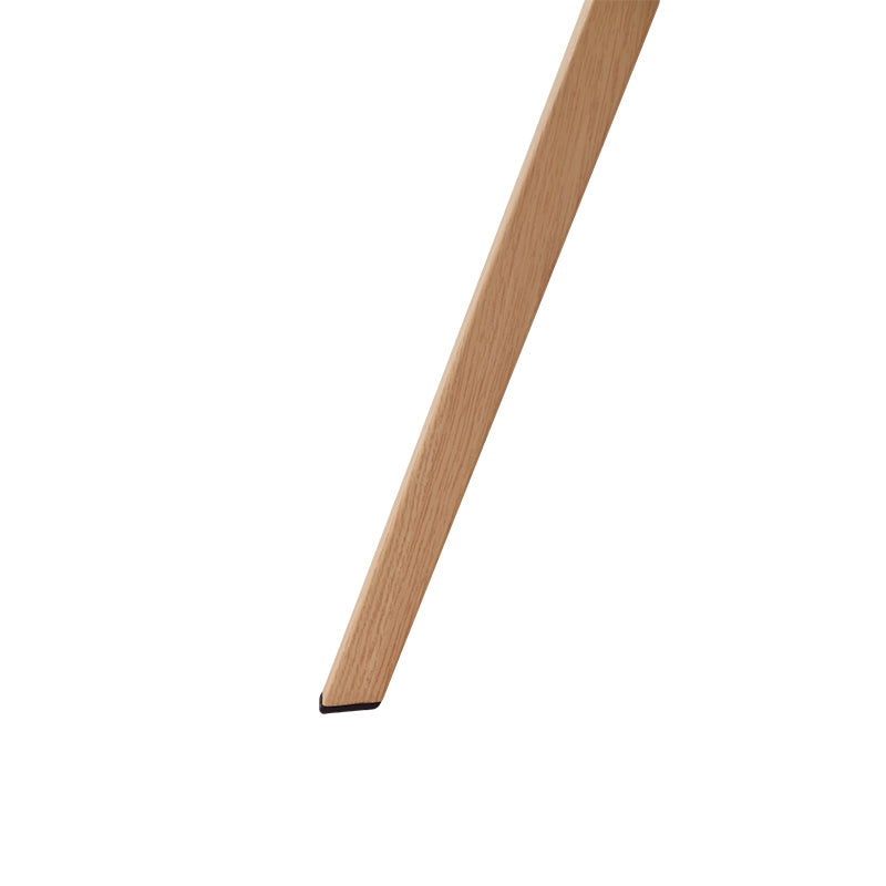Silla de comedor elegante Aoife [Juego de 2] [Tela de lino] [Patas de metal de roble]