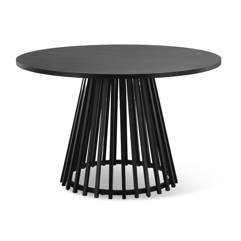 Mesa de comedor redonda Veronica [color roble] [120 cm]