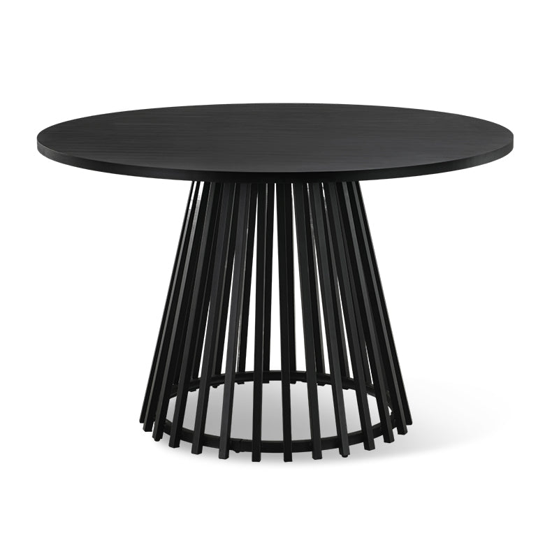 Mesa de comedor redonda Veronica [color roble] [120 cm]