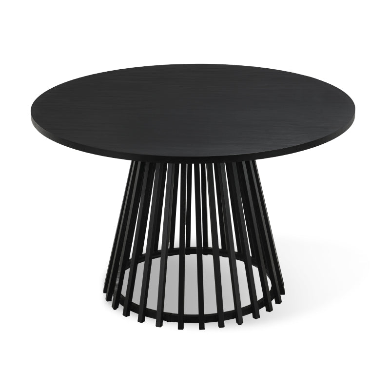Mesa de comedor redonda Veronica [color roble] [120 cm]