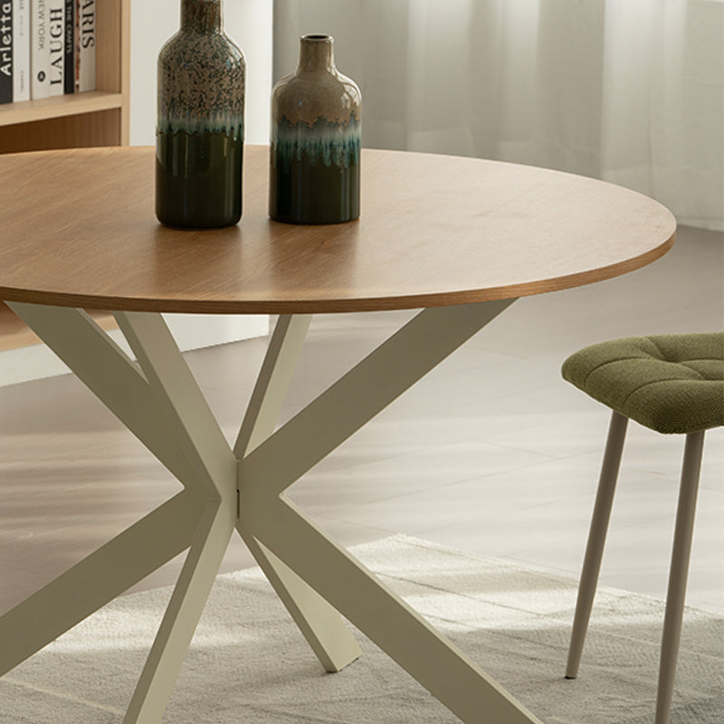 Mesa de Comedor Redonda Tilly y 4 Silla de Comedor Aoife [Conjunto de Comedor]