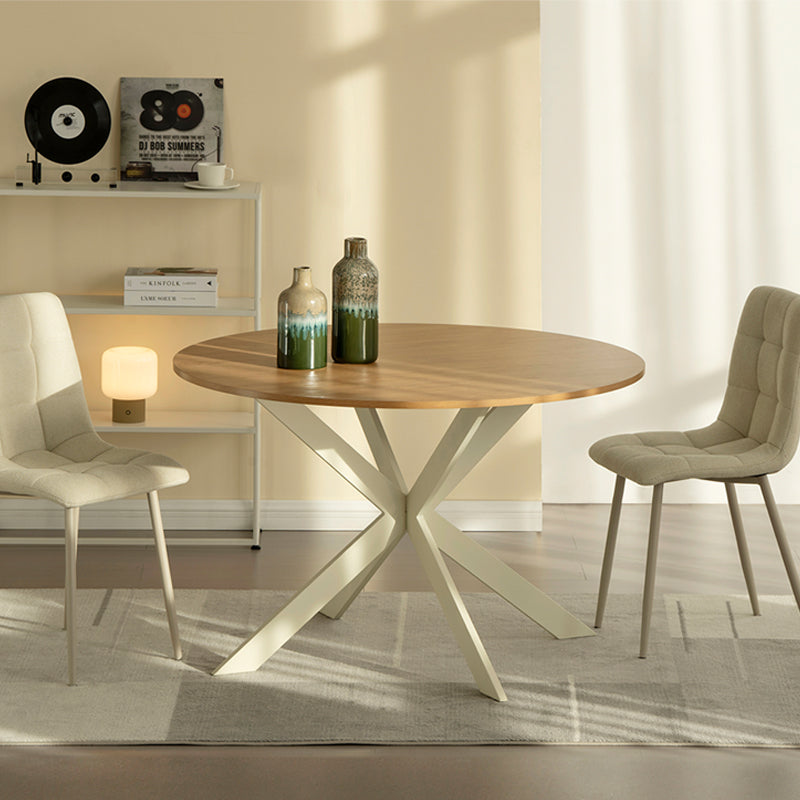 Mesa de comedor redonda Tilly [color madera] [120 cm]