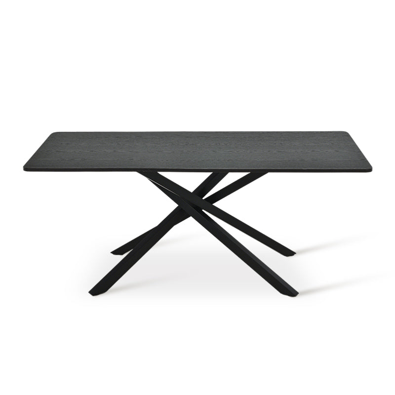 Mesa de Comedor Rectangular Thalia [Madera negra] [180 cm]