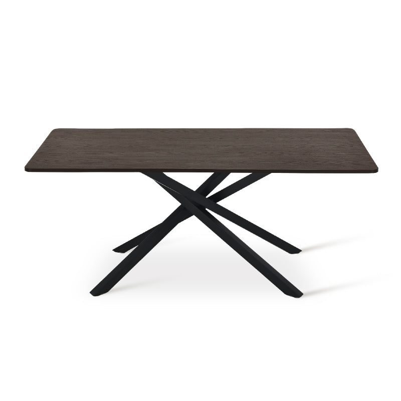Mesa de Comedor Rectangular Thalia [Madera negra] [180 cm]