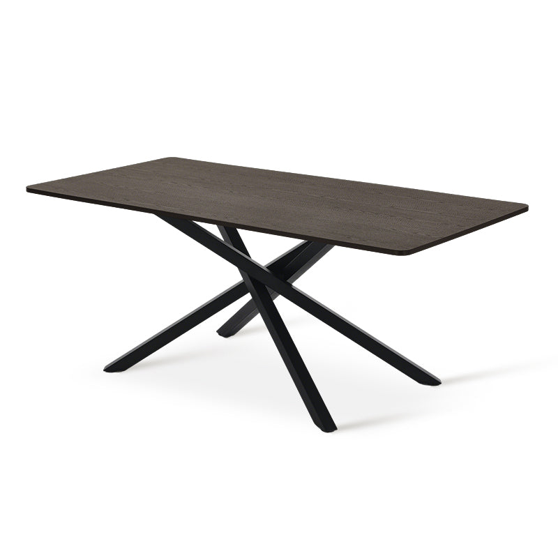 Mesa de Comedor Rectangular Thalia [Madera negra] [180 cm]