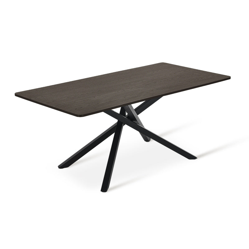 Mesa de Comedor Rectangular Thalia [Madera negra] [180 cm]