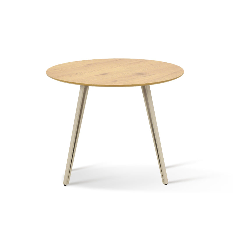 Mesa de comedor redonda Fareeha [Madera negra] [100 cm]