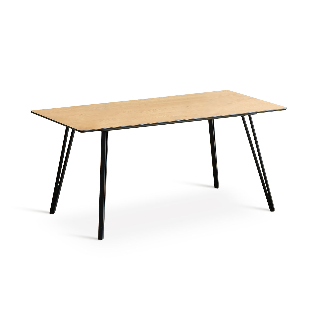 Mesa de comedor rectangular Fareeha [Tono madera] [160 cm]