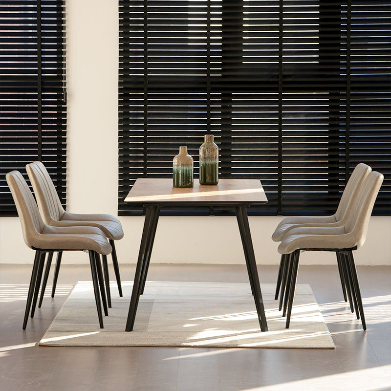 Mesa de comedor rectangular Fareeha [Tono madera] [160 cm]