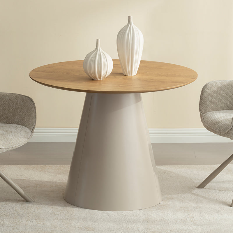 Mesa de Comedor Redonda Elowen [Gris] [100 cm]