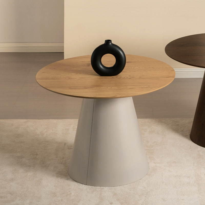 Mesa de Comedor Redonda Elowen [Gris] [100 cm]