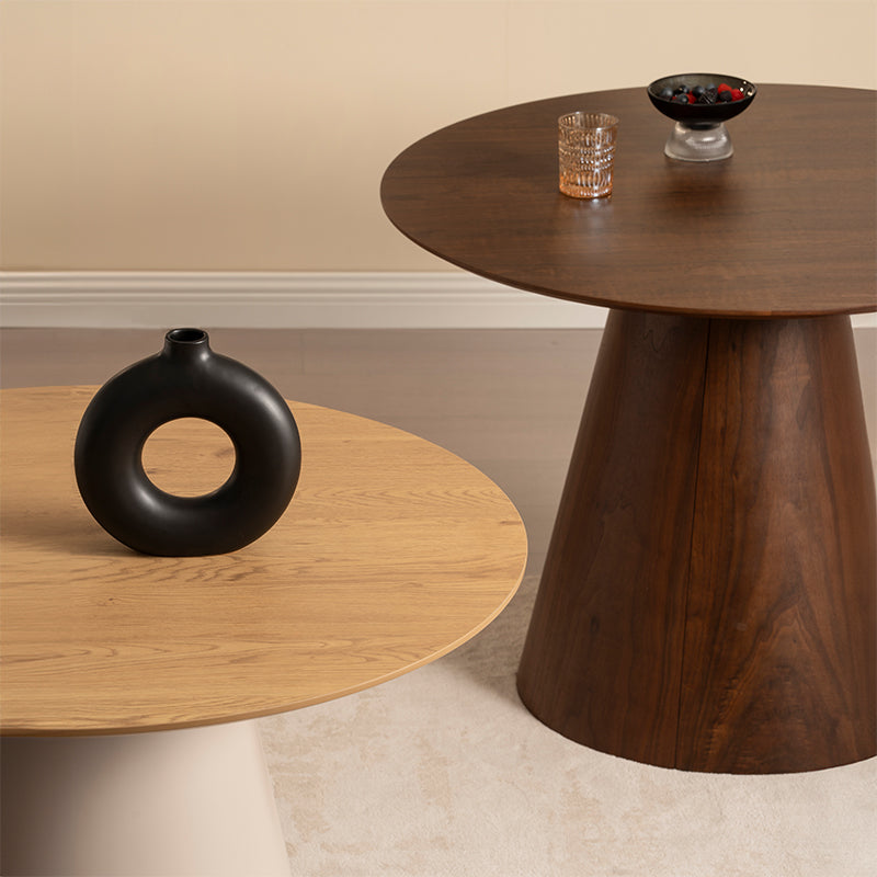 Mesa de Comedor Redonda Elowen [Gris] [100 cm]