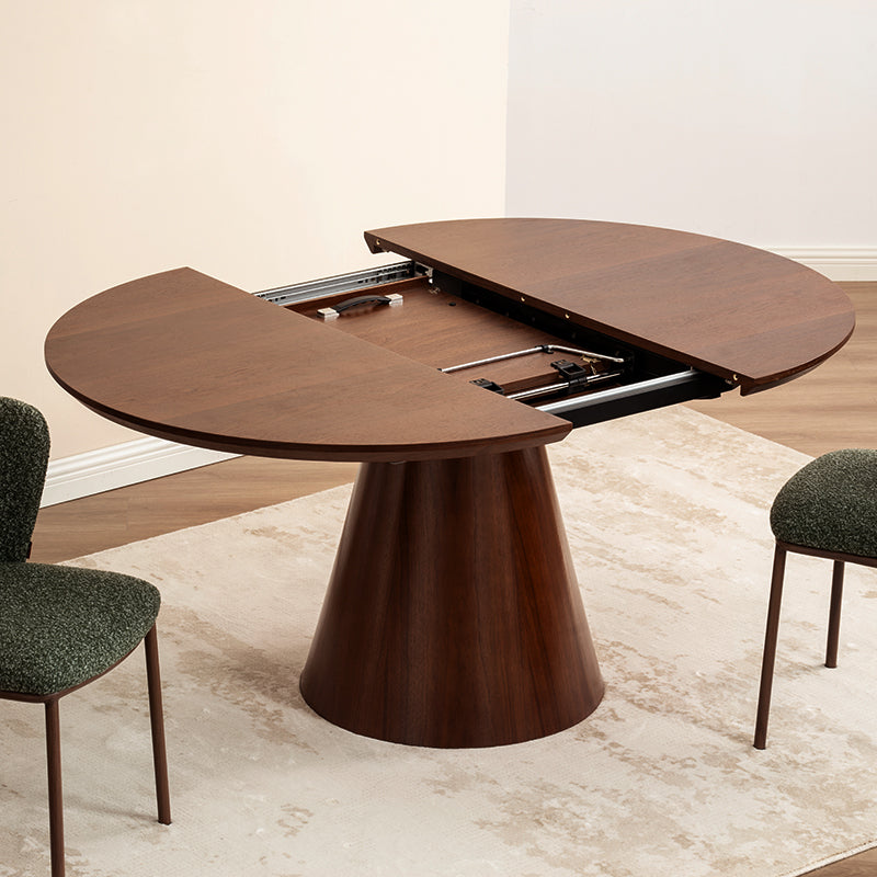 Mesa de comedor redonda extensible Jude [120-160 cm]