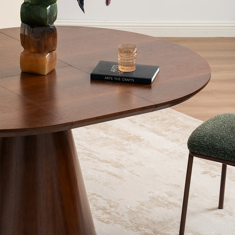 Mesa de comedor redonda extensible Jude [120-160 cm]