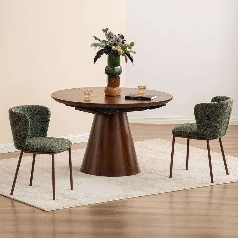 Mesa de comedor redonda extensible Jude [120-160 cm]