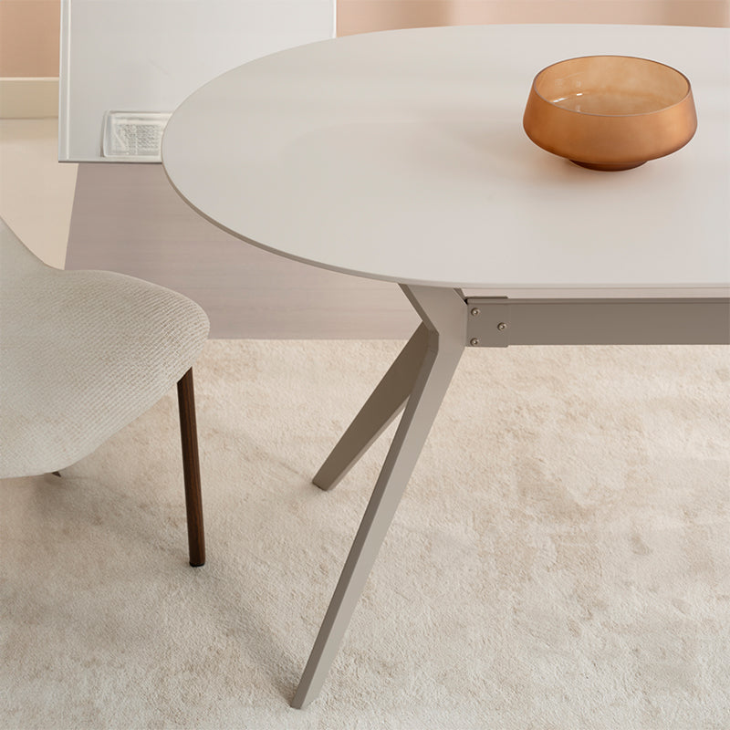 Mesa de Comedor Judit Ovalada [Beige] [160 cm]