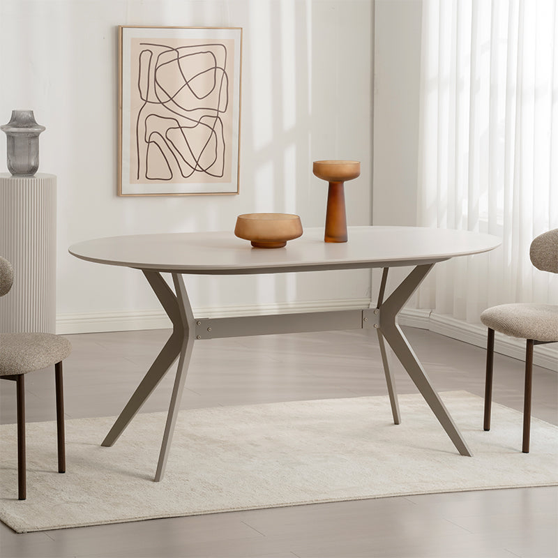 Mesa de Comedor Judit Ovalada [Beige] [160 cm]