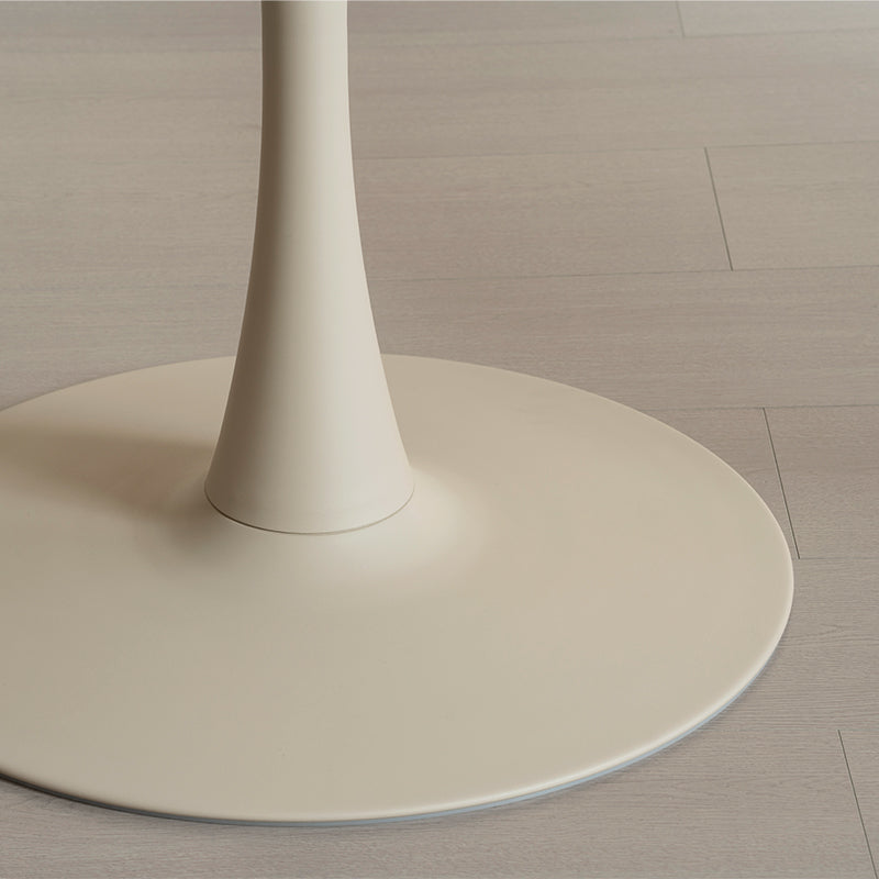 Mesa de comedor redonda Tiana [Travertino] [80 cm]