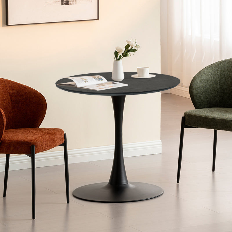 Mesa de comedor redonda Tiana [Travertino] [80 cm]